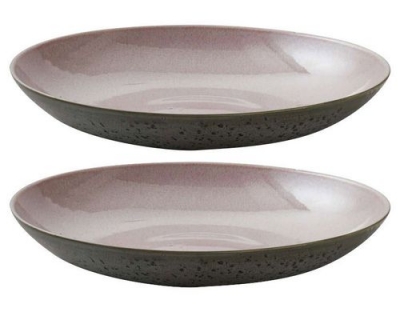 Bitz Servierplatte 40cm grau/rosa