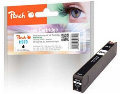 Peach Tinte HP CN621AE, No 970, black