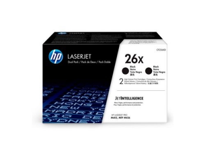 HP Toner 26X - Black 2er-Pack (CF226XD)