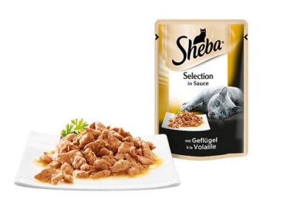 Sheba in Sauce Spéciale mit Putenhäppchen