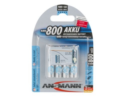 Ansmann Akku AA NiMH 800 mAh 1.2V 4er