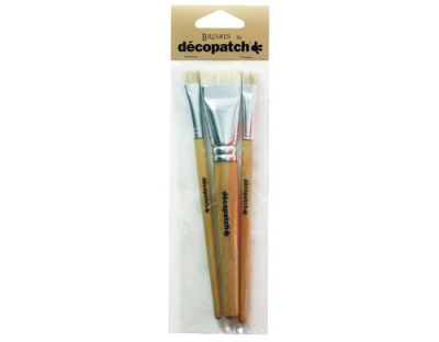 décopatch Pinsel Seide/Nylon, 3er Set