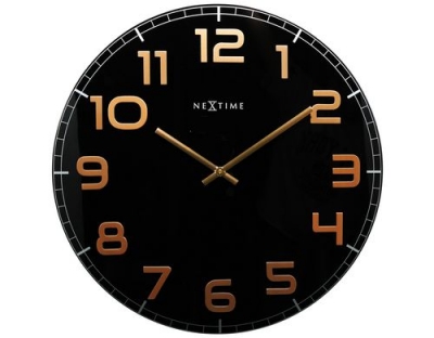 NexTime Wanduhr Classy Large black