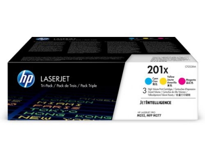 HP Toner 201X - CMY 3er-Pack (CF253XM)