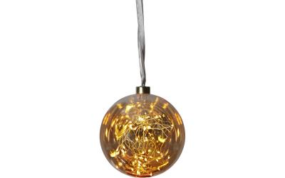 Star Trading LED Kugel Glow 15cm Amber