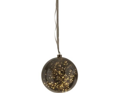 Star Trading LED Kugel Glow 20cm Anthrazit