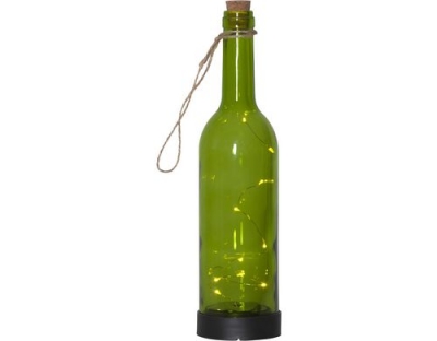 Star Trading LED Laterne Flasche Grün