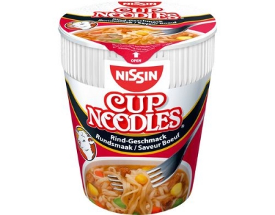 Nissin Cup Nudeln Rindfleisch