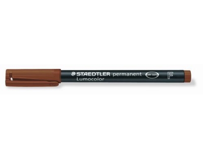 STAEDTLER 318 Folienstift Lumocolor F brau