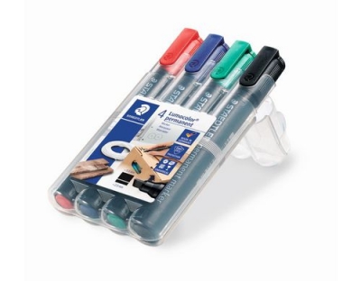 STAEDTLER 350 Marker Lumoc. Perm. 4St Box