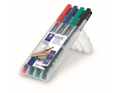 STAEDTLER 318 Folienstift Lumocolor F 4St