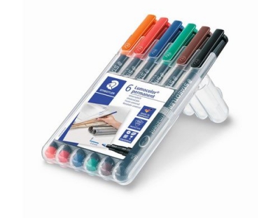 STAEDTLER 318 Folienstift Lumocolor F 6St