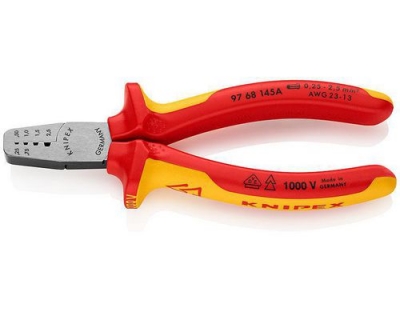 Knipex Crimpzange für Aderendhülsen 145 mm