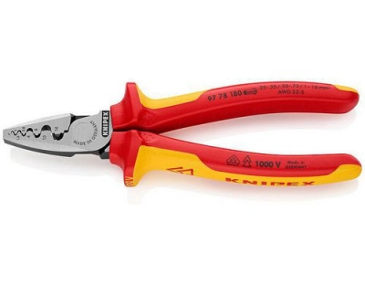 Knipex Crimpzange für Aderendhülsen 180 mm