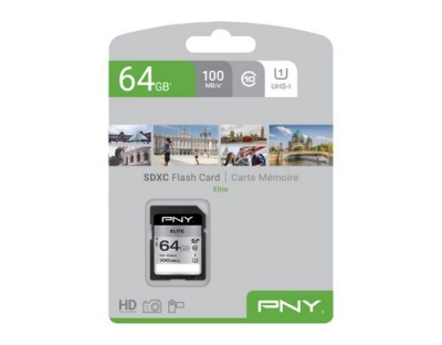PNY SDXC Card Elite UHS-I U1 64GB
