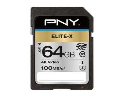PNY SDXC Card Elite-X UHS-I U3 64GB
