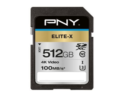 PNY SDXC Card Elite-X UHS-I U3 512GB