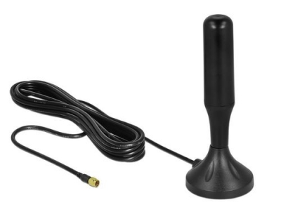 Delock LTE Antenne, 3-5dBi, Magnetfuss,13cm