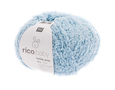 RICO Baby Teddy Aran, hellblau