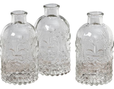 Boltze Vasen Country, Glas, 3er Set