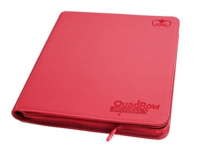 QuadRow Zipfolio 12-Pocket Rot