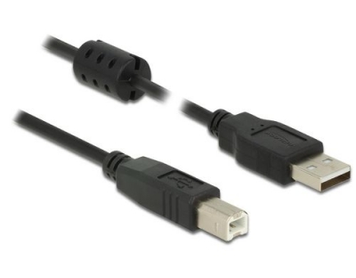 Delock USB2.0-Kabel A-B: 3.0m, bis 480Mbps