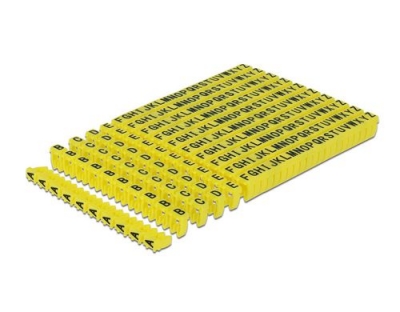 Delock Kabelmarker-Clips A-Z, 260-teilig