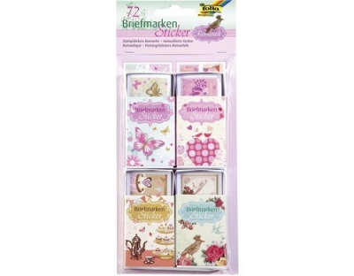 Folia Sticker Briefmarken Romantik