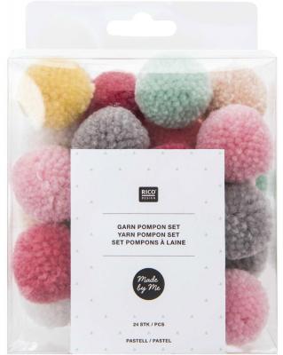 Rico Design Pompon Set Pastell Mix