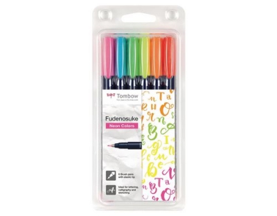 Tombow Kalligraphie-Stift 6er Set NEON