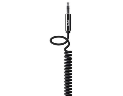 Belkin 3.5 mm Spiralkabel 1.8m schwarz