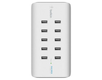 Belkin 10-Port USB Ladestation weiss