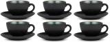 Bitz Kaffeetasse 240ml 6er Set Schwarz/Grün