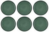 Bitz Speiseteller 27cm 6er Set Schwarz/Grün