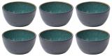 Bitz Schale 10cm 6er Set Schwarz/Grün