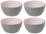 Bitz Schale 12cm 4er Set Grau/Pink