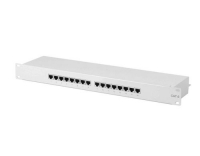 equip 19 Patchpanel: 16 Port, 1HE, grau