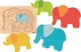 Goki Schichtenpuzzle Elefant
