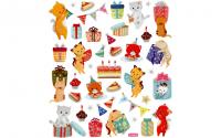 Creativ Company Sticker Katze/Geburstag