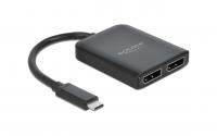 Monitor Splitter USB Typ-C zu 2X DP