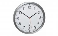 Funk-Wanduhr Alu weiss
