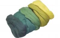 Heyda Filzwolle Merino Grün Mix