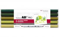 Tombow Stiftebox 5er-Set Green Colors