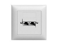 Feller EDIZIOdue Steckdose 2xRJ45 ITplus