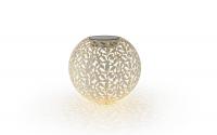 STT Laterne Ball Solar Antic Weiss