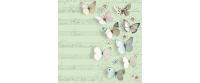 B+C Servietten Petits Papillons Mint