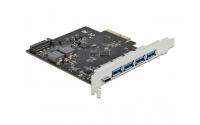 Delock PCIe 1x USB-Typ-C, 4x USB-A