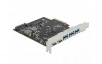 Delock PCIe 2x USB-Typ-C, 3x USB-A
