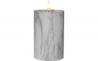 Star Trading LED Pillar Kerze Flame Marble