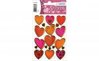 Herma Sticker Herzen Goldprägung